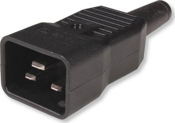 Techly PDU Rack 1U, Πολύπριζο 8 θέσεων Schuko/UNEL, Καλώδιο C20 3m, 16A, 250V