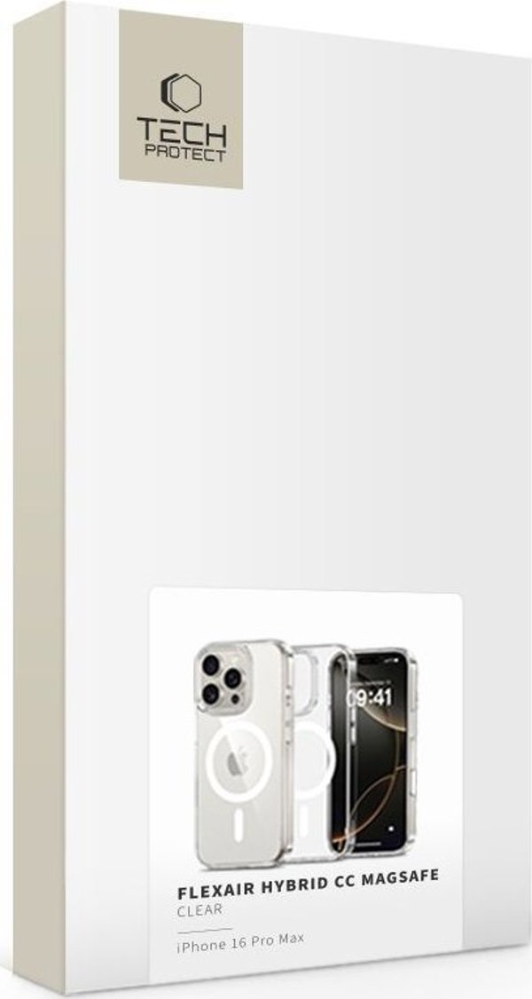 TECH-PROTECT FLEXAIR HYBRID CC MAGSAFE IPHONE 16 PRO MAX ΔΙΑΦΑΝΕΣ