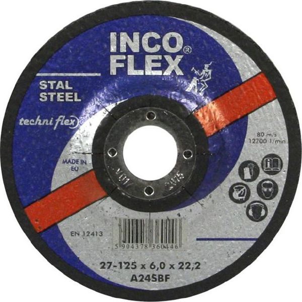 Techniflex Δίσκος για μέταλλο 180 x 3,2mm κυρτός (IFM42-180-3.2-22A30R)
