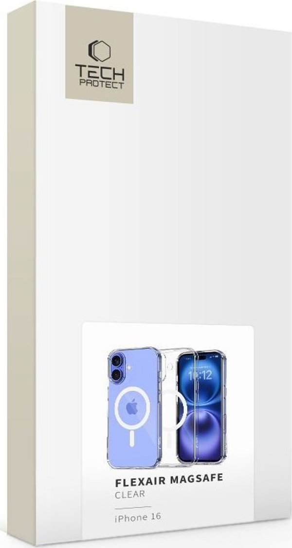 Tech-Protect TECH-PROTECT FLEXAIR MAGSAFE IPHONE 16 CLEAR 14427425 5906302371822
