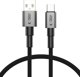 TECH-PROTECT ULTRABOOST DNA TYPE-C CABLE 15W/3A 25CM IRON GREY