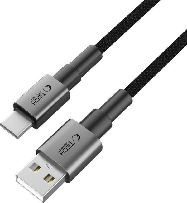 TECH-PROTECT ULTRABOOST DNA TYPE-C CABLE 15W/3A 25CM IRON GREY