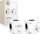 Tech-Protect Πολύπριζο PCL3X4 με 3 Πρίζες, 2 Θύρες USB & 2 Θύρες Type-C, Λευκό