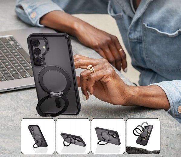 TECH-PROTECT MAGRING MAGSAFE GALAXY S25 ΜΑΤ ΜΑΥΡΟ