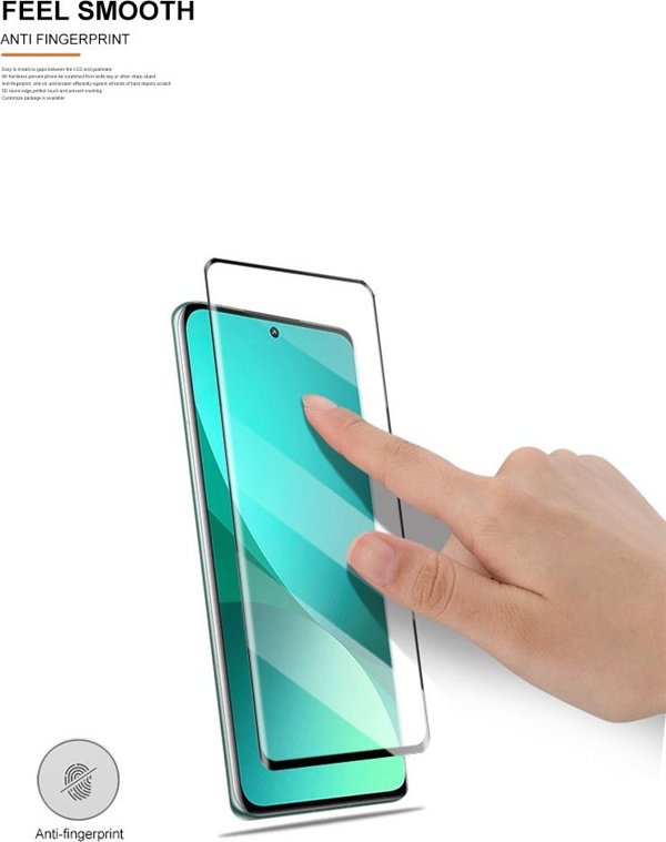 Mocolo Προστατευτικό Γυαλί 3D Full Glue για Xiaomi 12 Pro - 9H Σκληρυμένο Γυαλί Οθόνης (Μαύρο)