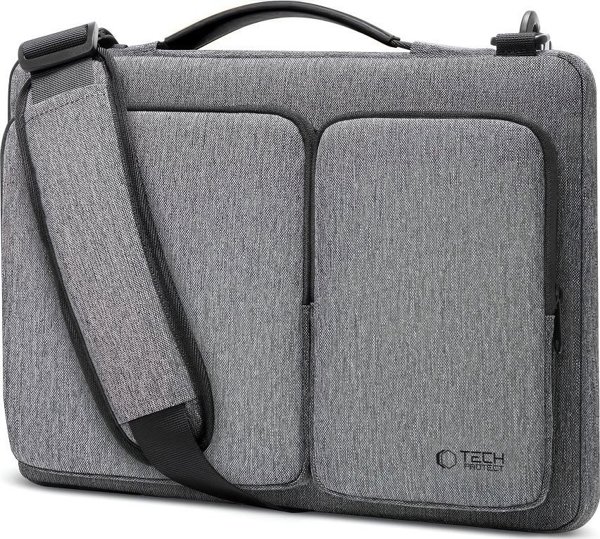 Tech-Protect Defender Τσάντα Laptop 15-16 ιντσών, Crayon Grey