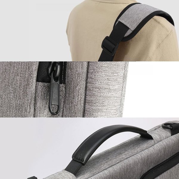 Tech-Protect Defender Τσάντα Laptop 15-16 ιντσών, Crayon Grey