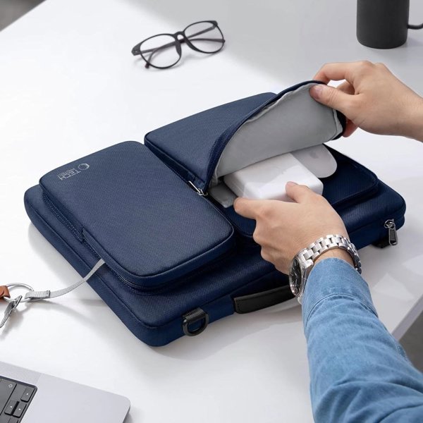 TECH-PROTECT DEFENDER BAG LAPTOP 13-14 NAVY BLUE