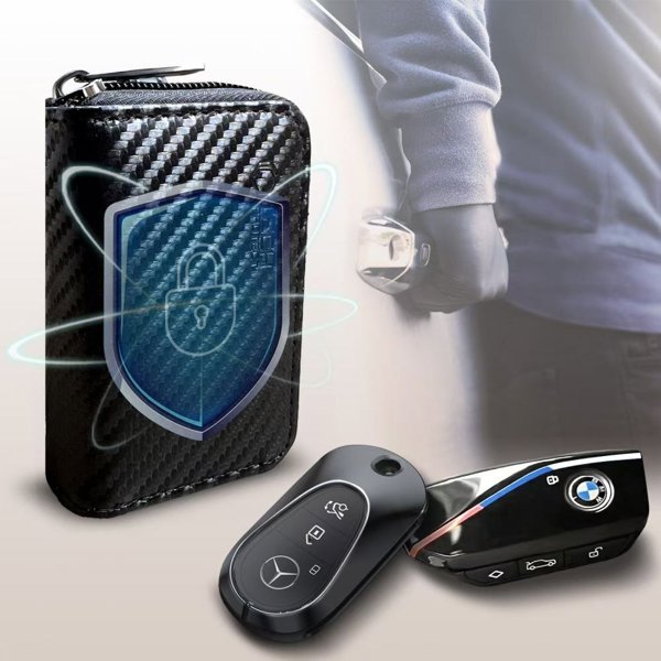 Tech-Protect Klatka Faradaya KLR300 Pouch Keyless RFID Signal Blocker Case Carbon (5906302325405)