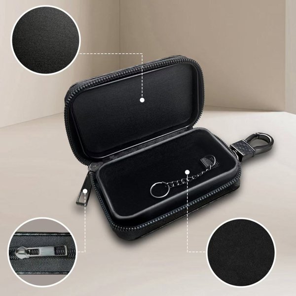 Tech-Protect Klatka Faradaya KLR300 Pouch Keyless RFID Signal Blocker Case Carbon (5906302325405)