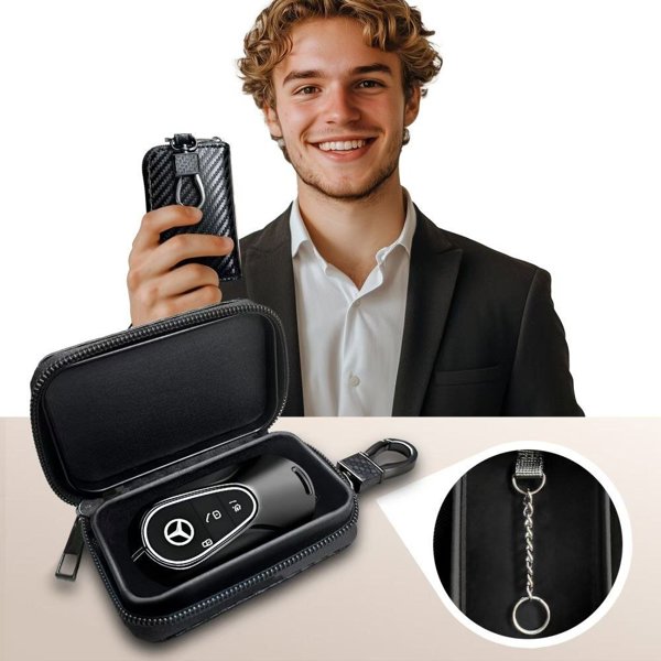 Tech-Protect Klatka Faradaya KLR300 Pouch Keyless RFID Signal Blocker Case Carbon (5906302325405)