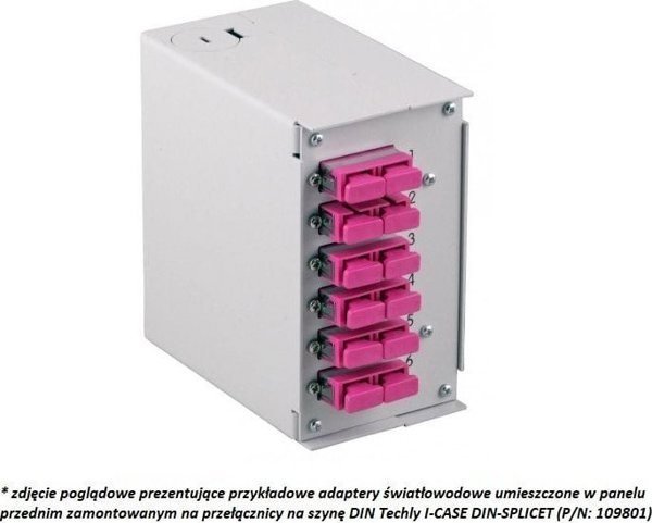 Techly Μπροστινό Πάνελ για Διανομέα 109801 με 6 Προσαρμογείς (8051128109818)