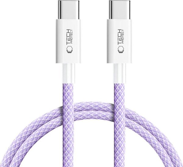 TECH-PROTECT ULTRABOOST LITE TYPE-C CABLE PD60W/3A 100CM MAUVE
