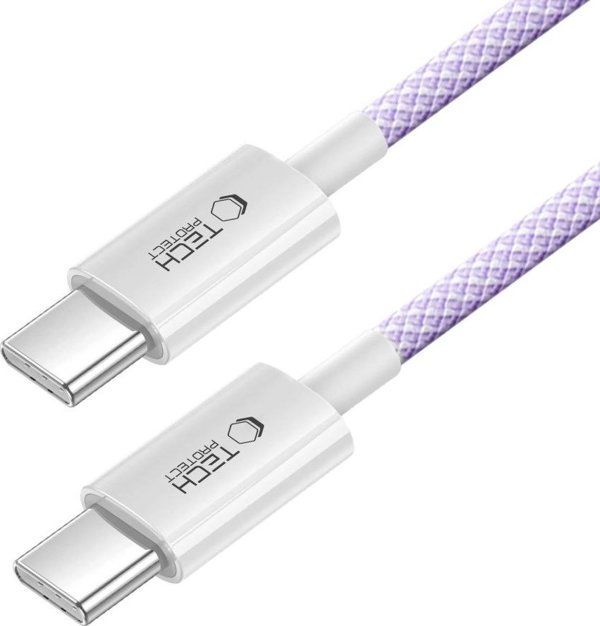 TECH-PROTECT ULTRABOOST LITE TYPE-C CABLE PD60W/3A 100CM MAUVE