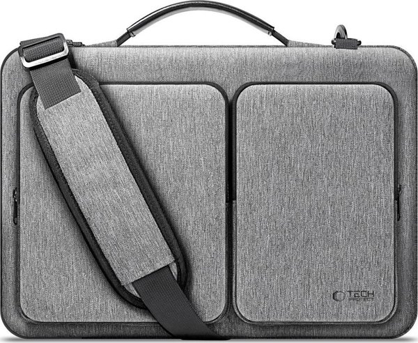 Tech-Protect Defender Τσάντα για Laptop 13-14 ιντσών, Crayon Grey
