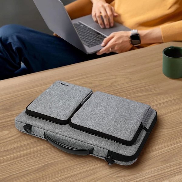 Tech-Protect Defender Τσάντα για Laptop 13-14 ιντσών, Crayon Grey