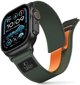 Tech-Protect Nylon Elite Λουράκι για Apple Watch 8 / 9 / 10 / 11 / SE / Ultra (44 / 45 / 46 / 49 mm) Πράσινο / Πορτοκαλί