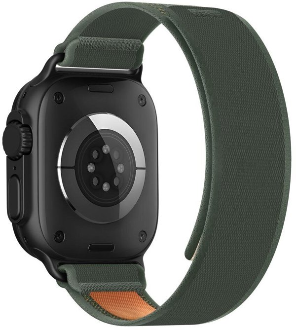 Tech-Protect Nylon Elite Λουράκι για Apple Watch 8 / 9 / 10 / 11 / SE / Ultra (44 / 45 / 46 / 49 mm) Πράσινο / Πορτοκαλί