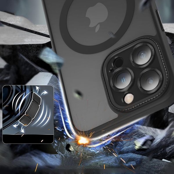 Tech-Protect TECH-PROTECT MAGMAT CAM+ MAGSAFE IPHONE 15 ΜΑΤ ΜΑΥΡΟ 13816307 9319456604405