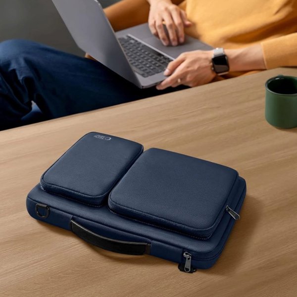 Tech-Protect Defender Τσάντα για Laptop 15-16", Navy Blue