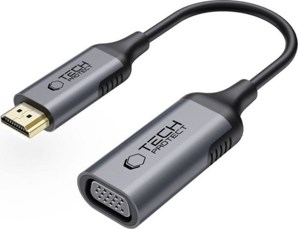 Tech-Protect UltraBoost Adapter HDMI σε VGA Full HD 60Hz Μαύρο