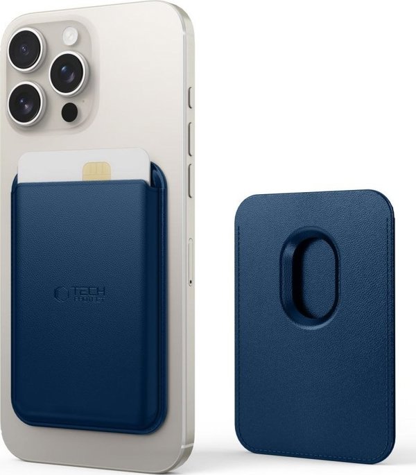 Tech-Protect MagWallet Μαγνητική Θήκη Καρτών για Smartphone MagSafe Universal - Navy Blue