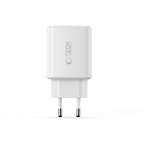 TECH-PROTECT NCA65W-GAN 3-PORT NETWORK CHARGER PD 65W / QC3.0 WHITE