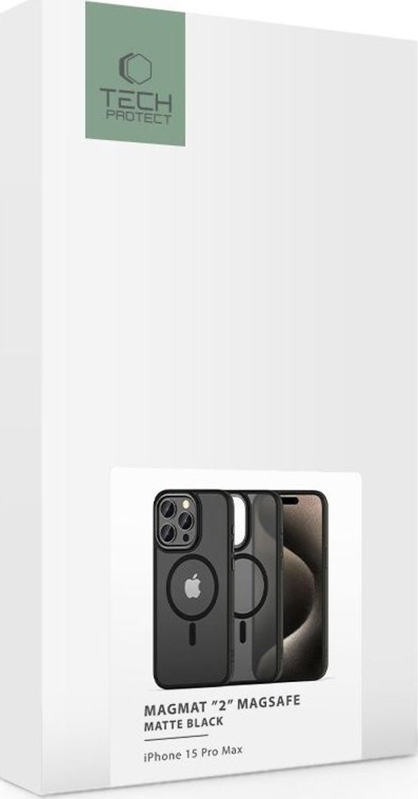 Tech-Protect Tech-Protect Magmat "2" Magsafe Iphone 15 Pro Max Matte μαύρο 13257655 5906302307951