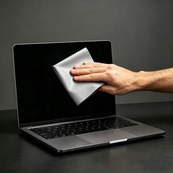 Tech-Protect Polishing Cloth Πανί Καθαρισμού Οθόνης για Laptop 13-14 ιντσών, Γκρι
