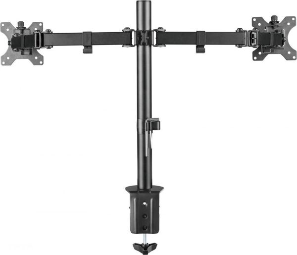 Techly ICA-LCD 582-D Επιτραπέζια Βάση για 2 Οθόνες 13" - 32", VESA 75x75 & 100x100mm