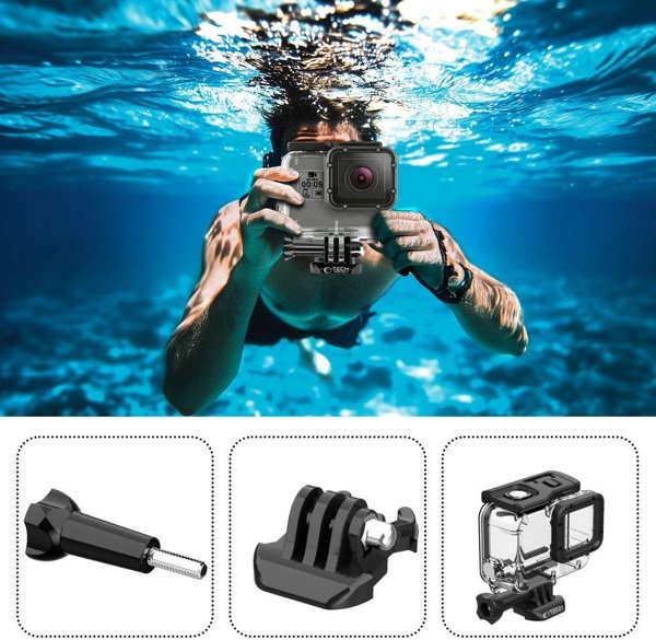 Tech-Protect GA200 Αδιάβροχη Θήκη για GoPro Hero 5 / 6 / 7, Clear