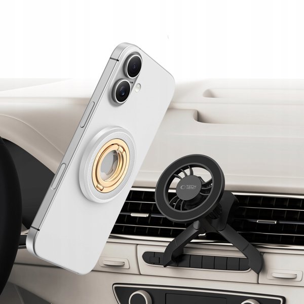 TECH-PROTECT MMR700 LAMANO MAGNETIC MAGSAFE PHONE RING TITANIUM/GOLD