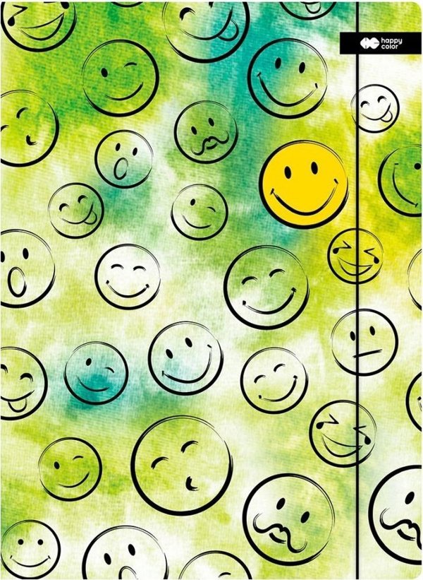 Φάκελος με Λάστιχο A+ Smile Πράσινος Happy Color
