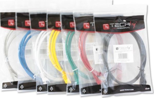 Techly TechlyPro Kabel sieciowy patch cord RJ45 Cat5e UTP CCA 3m szary