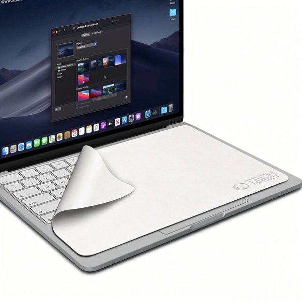 Tech-Protect Polishing Cloth Πανί Καθαρισμού Οθόνης για Laptop 15-16 ιντσών, Γκρι