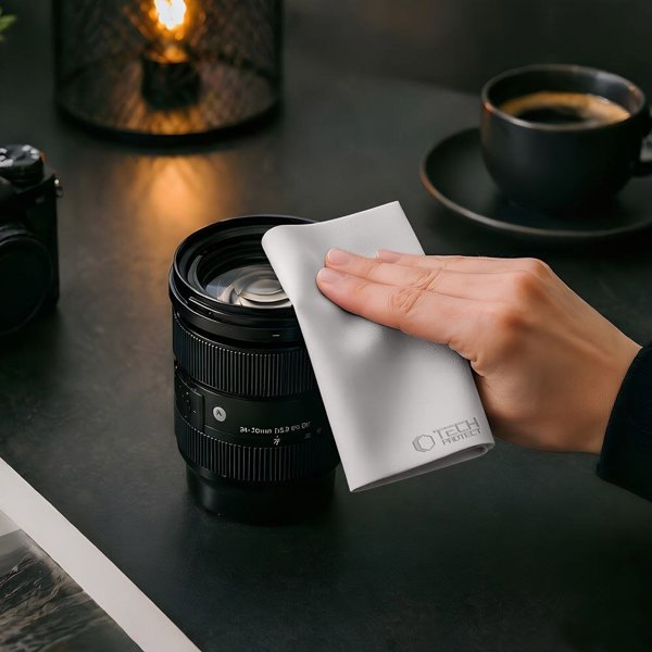 Tech-Protect Polishing Cloth Πανί Καθαρισμού Οθόνης για Laptop 15-16 ιντσών, Γκρι