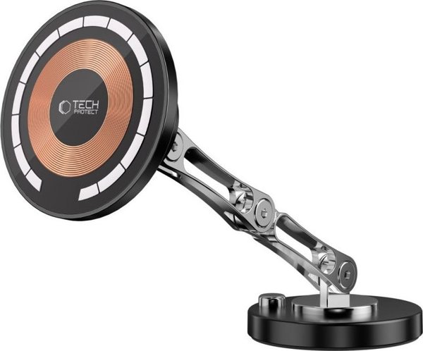 TECH-PROTECT MM15W-V8 MAGNETIC MAGSAFE DASHBOARD CAR MOUNT WIRELESS CHARGER 15W BLACK