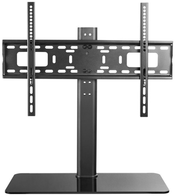 Techly Επιτραπέζια Βάση Τηλεόρασης ICA-LCD S304L, Ρυθμιζόμενη για TV 32'' - 55'', με Γυάλινο Ράφι