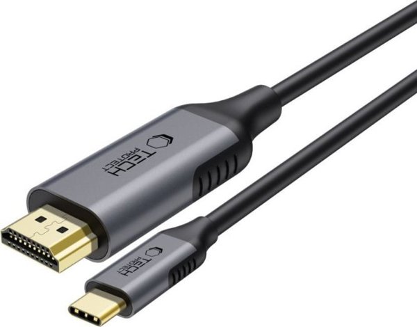 Tech-Protect UltraBoost Καλώδιο Type-C σε HDMI 2.0, 4K 60Hz, 180cm, Μαύρο