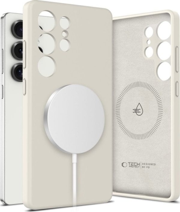 TECH-PROTECT ΥΓΡΗ ΣΙΛΙΚΟΝΗ MAGSAFE GALAXY S25 ULTRA COSMIC LATTE