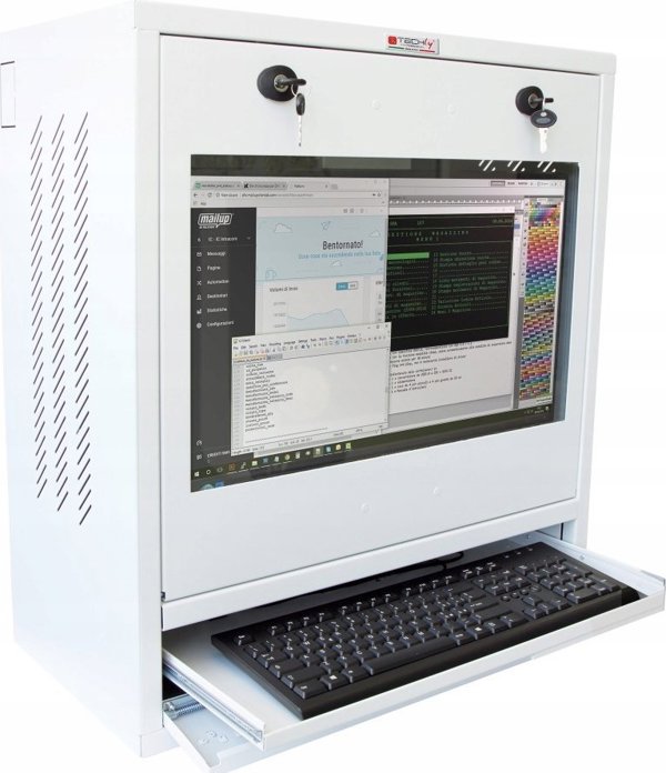 Techly ICRLIM10W Βάση 1U Για Κρεμαστό Ντουλάπι Δικτύου, Λευκή