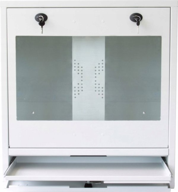 Techly ICRLIM10W Βάση 1U Για Κρεμαστό Ντουλάπι Δικτύου, Λευκή