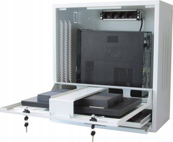 Techly ICRLIM10W Βάση 1U Για Κρεμαστό Ντουλάπι Δικτύου, Λευκή