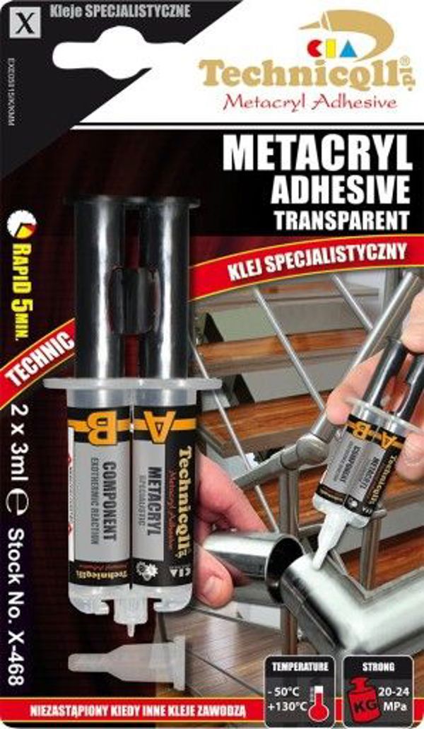 Technicqll Klej metakrylowy 2x3ml - X-468