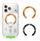 TECH-PROTECT MMP-210 MAGNETIC MAGSAFE RING 2-PACK BLACK & COSMIC ORANGE