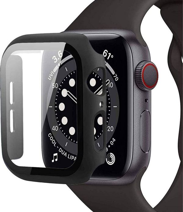 Tech-Protect Defense360 Θήκη Προστασίας με Τζάμι για Apple Watch 4/5/6/SE (40mm) - Μαύρο