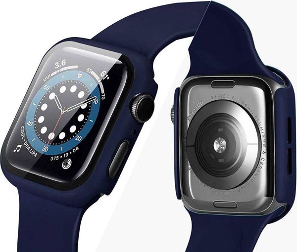 Tech-Protect Defense360 Θήκη Προστασίας με Τζάμι για Apple Watch 4/5/6/SE (40mm) - Μαύρο