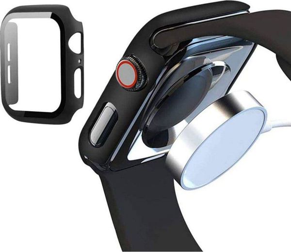 Tech-Protect Defense360 Θήκη Προστασίας με Τζάμι για Apple Watch 4/5/6/SE (40mm) - Μαύρο