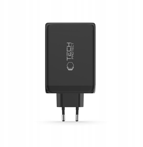 TECH-PROTECT NC240W-GAN 4-PORT NETWORK CHARGER PD 240W / QC3.0 BLACK