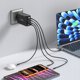 TECH-PROTECT NC240W-GAN 4-PORT NETWORK CHARGER PD 240W / QC3.0 BLACK
